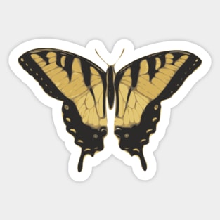 Brown Butterfly Sticker